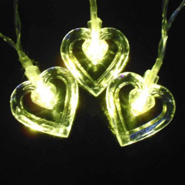 ریسه LED قلب شیشه